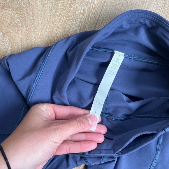 Lululemon Blue Leggings High Waist Performance - Picture 2 of 3